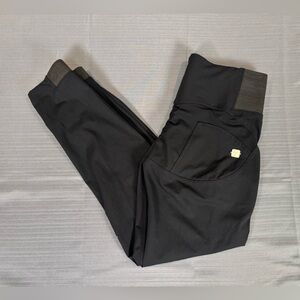 Freddy WR.UP Shaping Pants Large Black Zip Front Sculpting Yoga Leggings